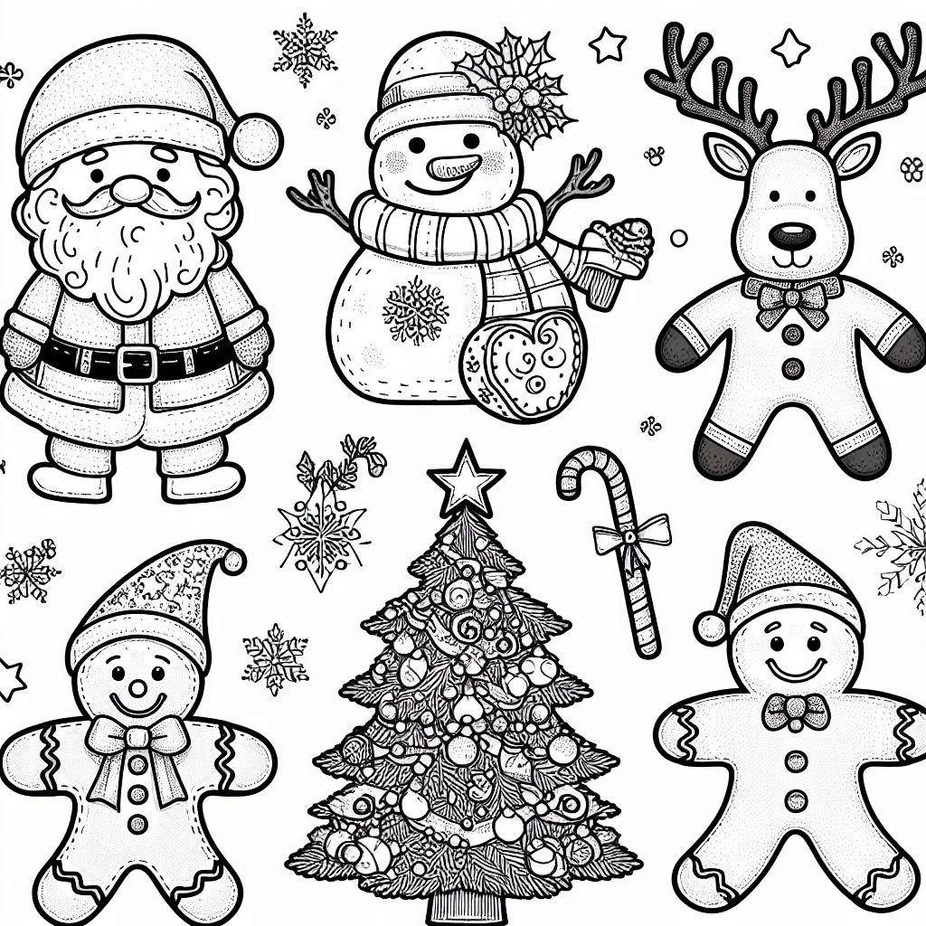 dibujos para colorear de Navidad